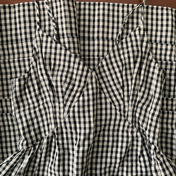 Caron Callahan Gail Dress in Black & White Gingham - Picture 6 of 8